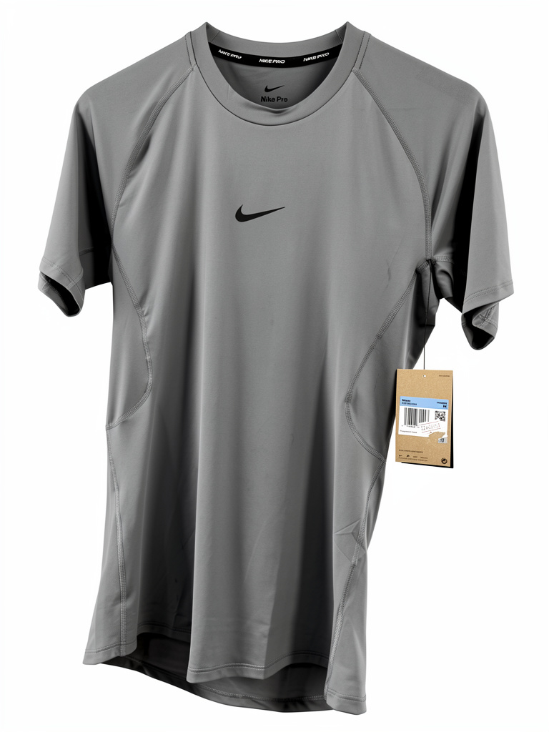 Camisa Nike Caballero Negra y gris