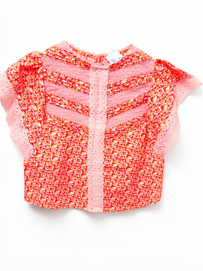 Camisa de niña fucsia y naranja EPK