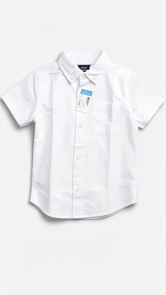 Camisa Blanca manga corta de botones niño TCP