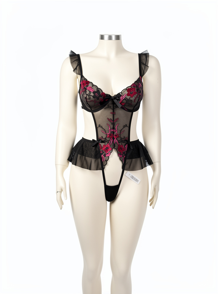 BODY ENCAJE NEGRO TALLA M