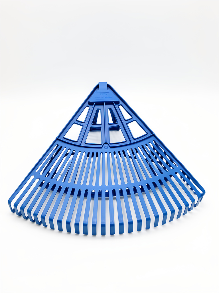 Barre hojas plastico azul