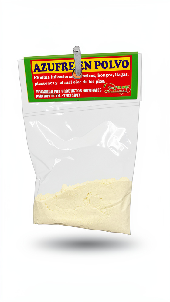 Azufre en Polvo - Sobre