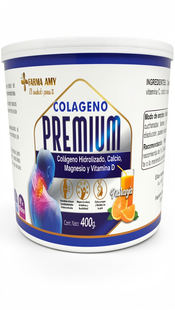 Colágeno premium con Calcio, Magnesio y Vitamina D - 400gr - Rohama