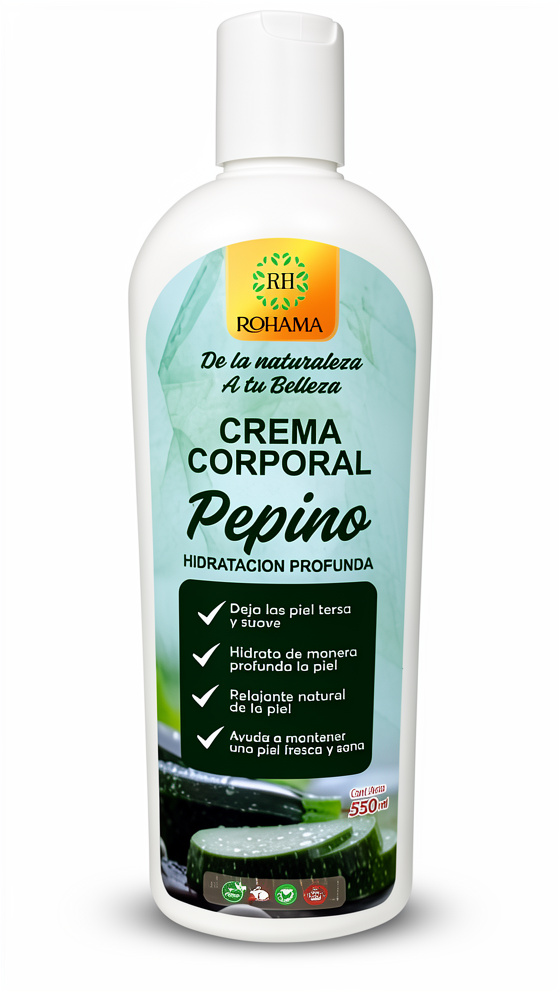 Crema Corporal - Pepino 550 ml.