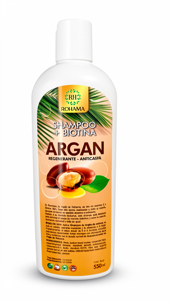 Shampoo + Biotina - Argán 550 ml.