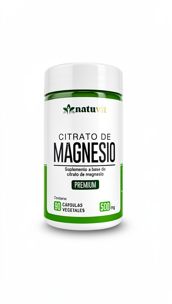 Citrato de Magnesio - 90 cap. de 500 mg.