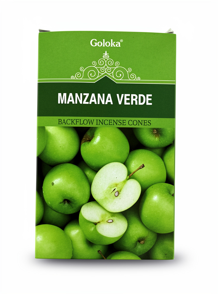 Incienso cono (Goloka) - Manzana Verde