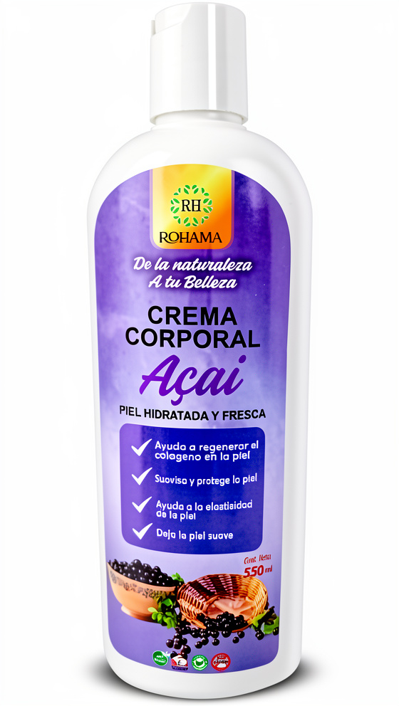 Crema Corporal - Acai 550 ml.