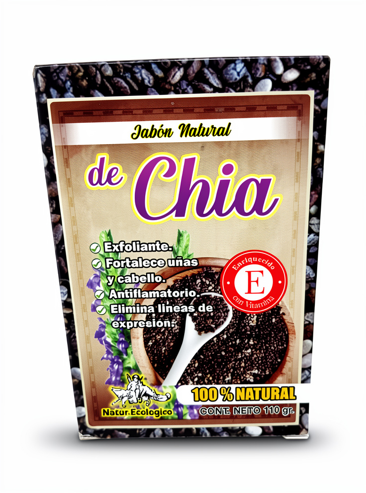 Jabón de CHIA + Vitamina E - 110 gr.