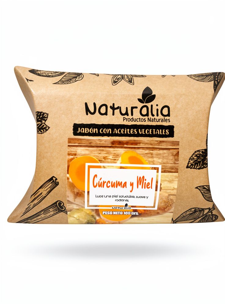 Jabón de Cúrcuma y Miel - 100 gr.