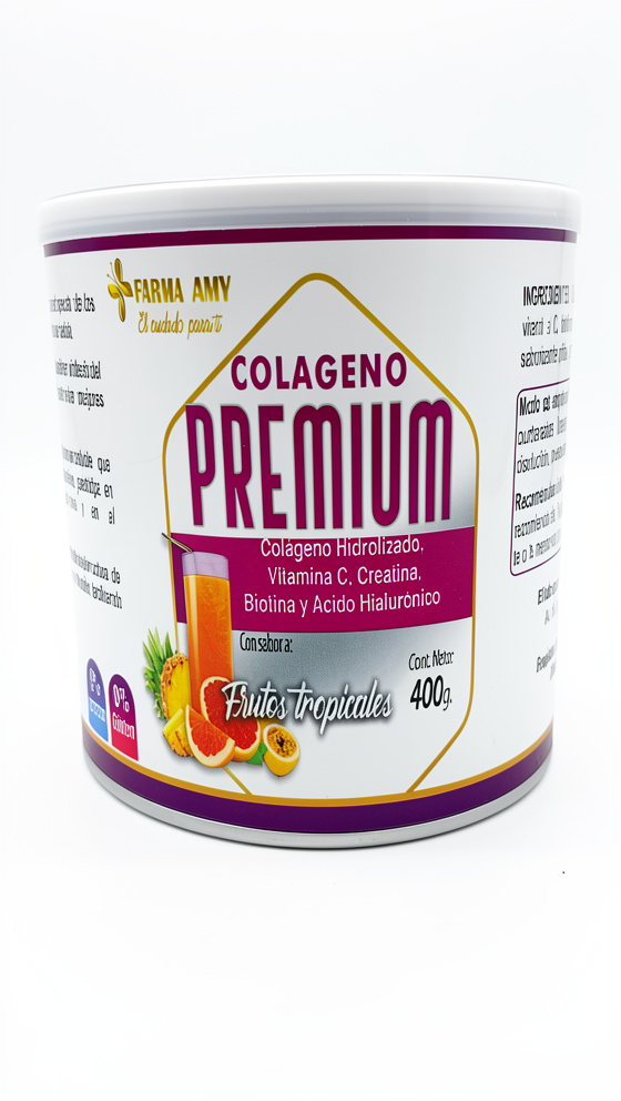 Colágeno Premium con Vitamina C, Creatina - 400gr - Rohama