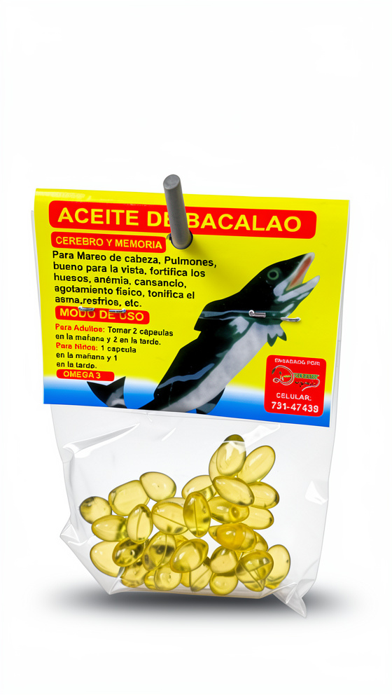 Aceite de Bacalao - 40 Cap. Blanda