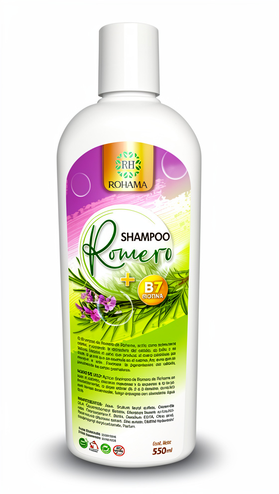 Shampoo de Romero + Biotina - 550ml - Rohama