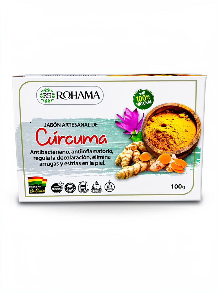 Jabón Artesanal de Cúrcuma - Rohama