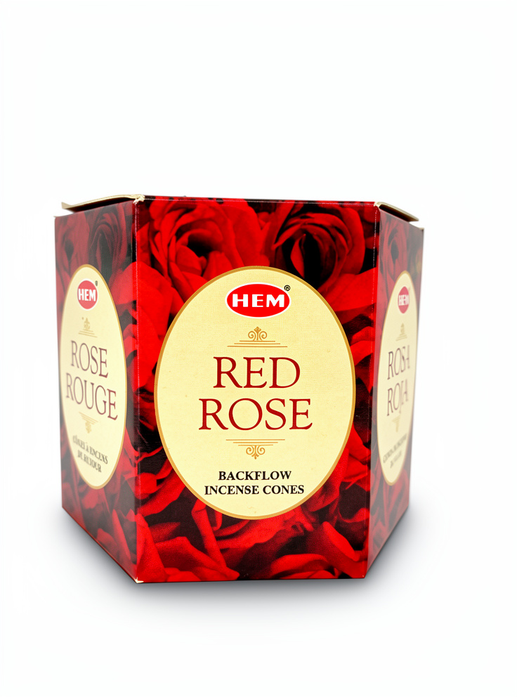 Incienso en cono (Hem) - Rosa Roja