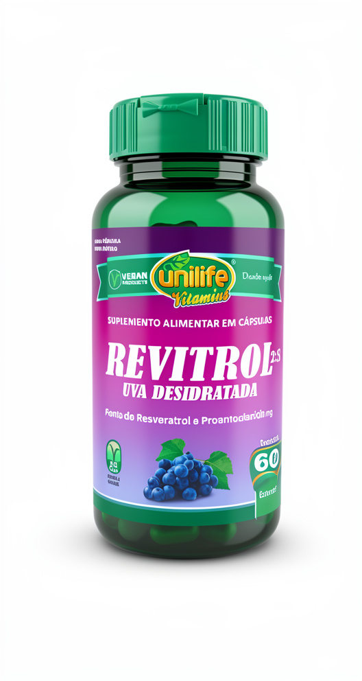 Revitrol uva desidratada (Resveratrol) - 60 cap. 500 mg.