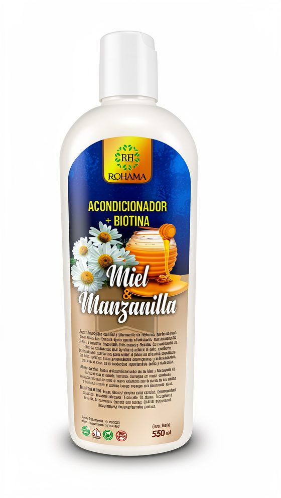 Acondicionador + Biotina - Miel y Manzanilla 550 ml.