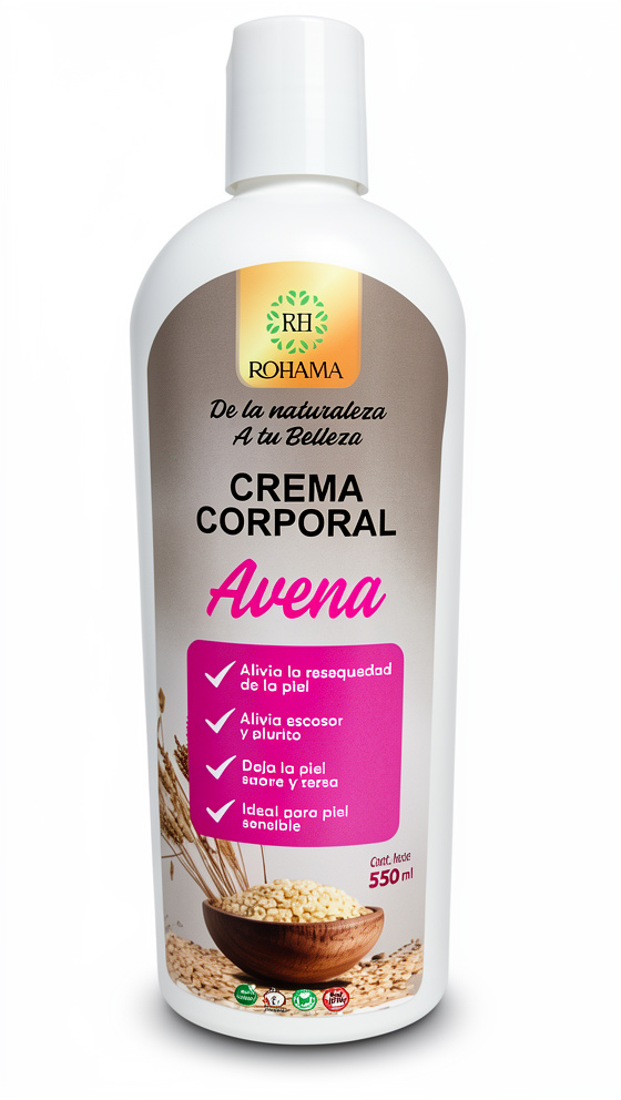 Crema Corporal - Avena 550 ml.