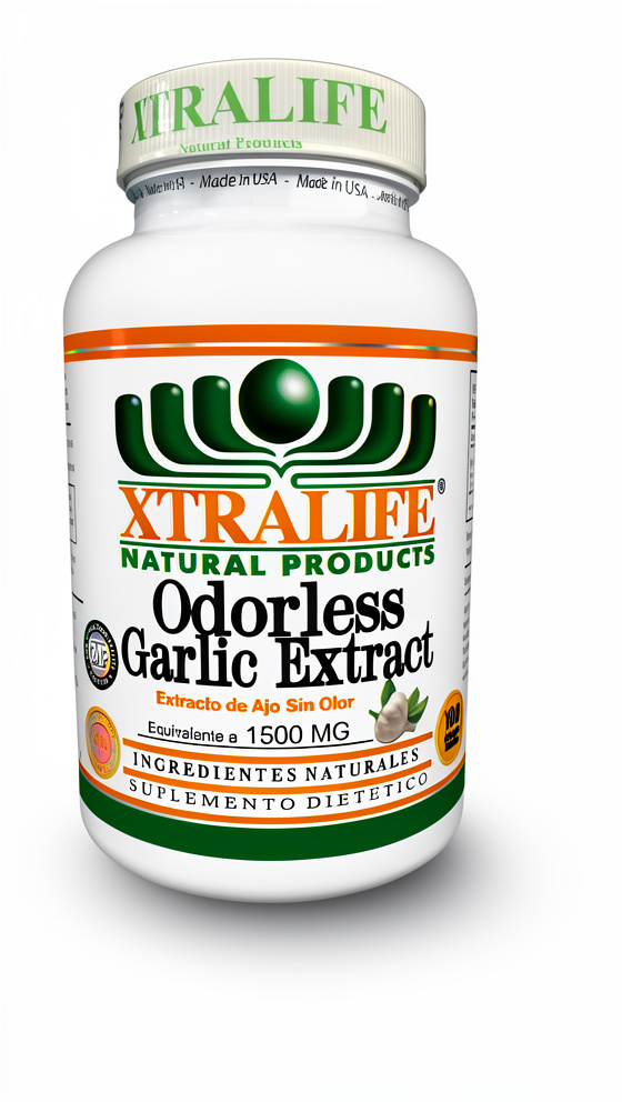 Odorless Garlic Extract (Perlas de Ajo) - 100 cap. Blandas