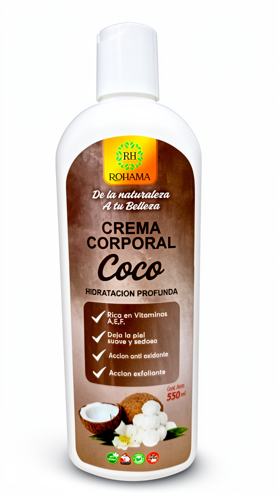 Crema Corporal - Coco 550 ml.