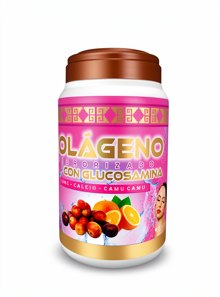 Colágeno Hidrolizado + GLUCOSAMINA + ZINC + CALCIO + CAMU CAMU - 1 kilo