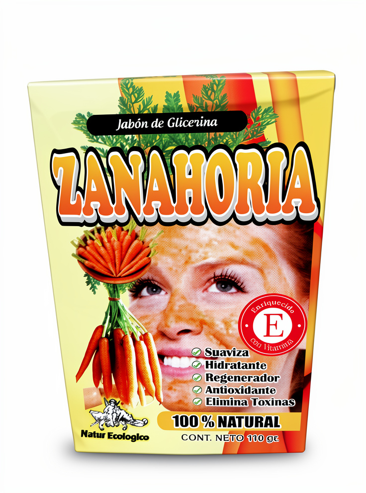 Jabón de ZANAHORIA + Vitamina E - 110 gr.
