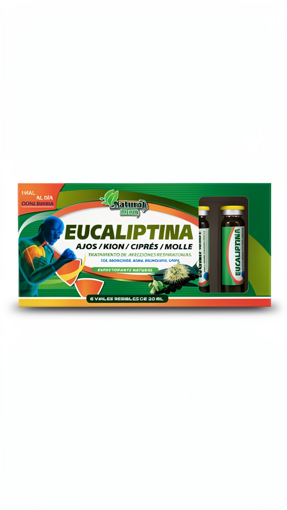 Eucaliptina - en cada caja vienen 6 viables de 20 ml.