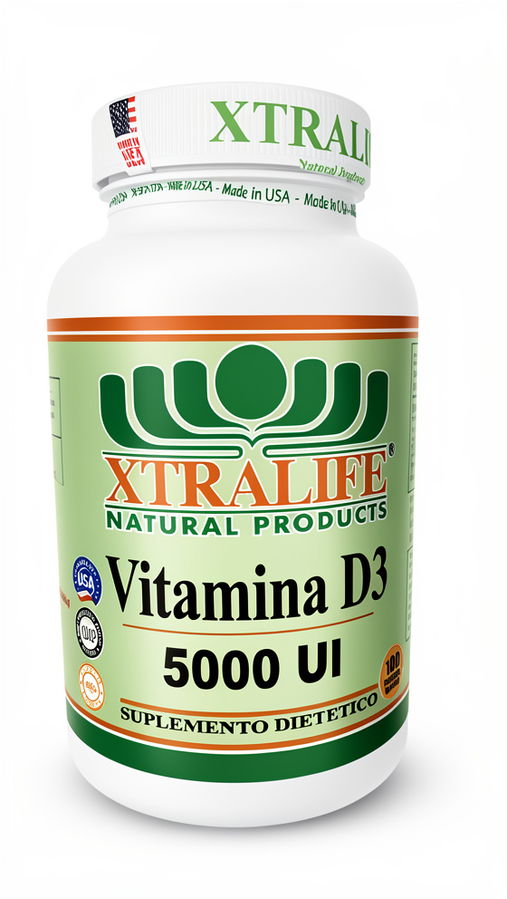 Vitamina D3 - 100 cap. Blandas de 5,000 UI