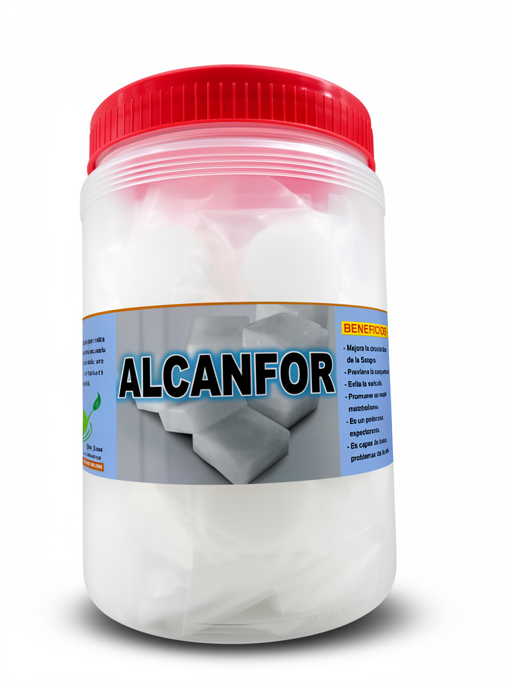 ALCANFOR - BOTE (contiene 100 uni.) Pastillas Normales