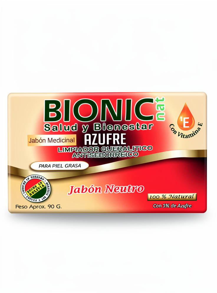 Jabón Bionic de AZUFRE + Vitamina E