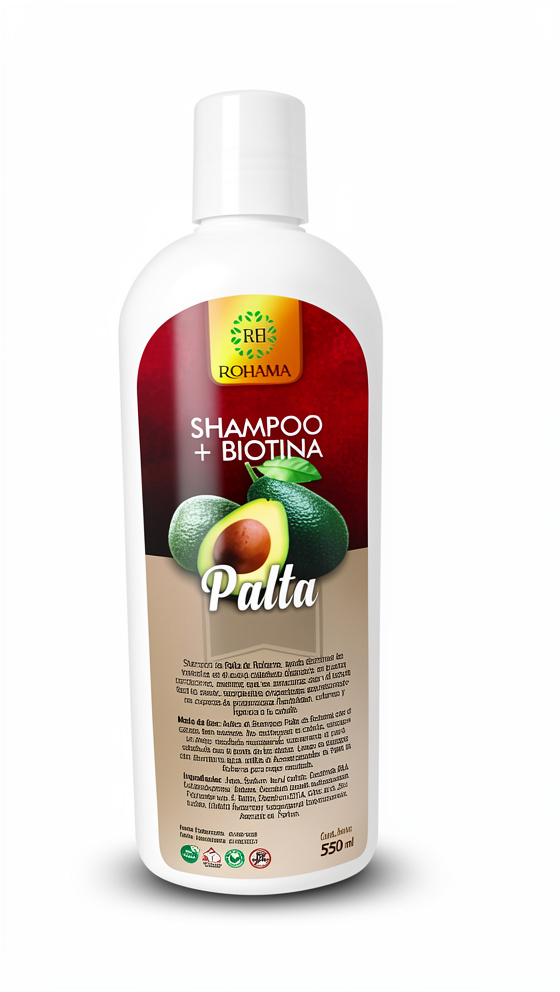 Shampoo + Biotina - Palta 550 ml.