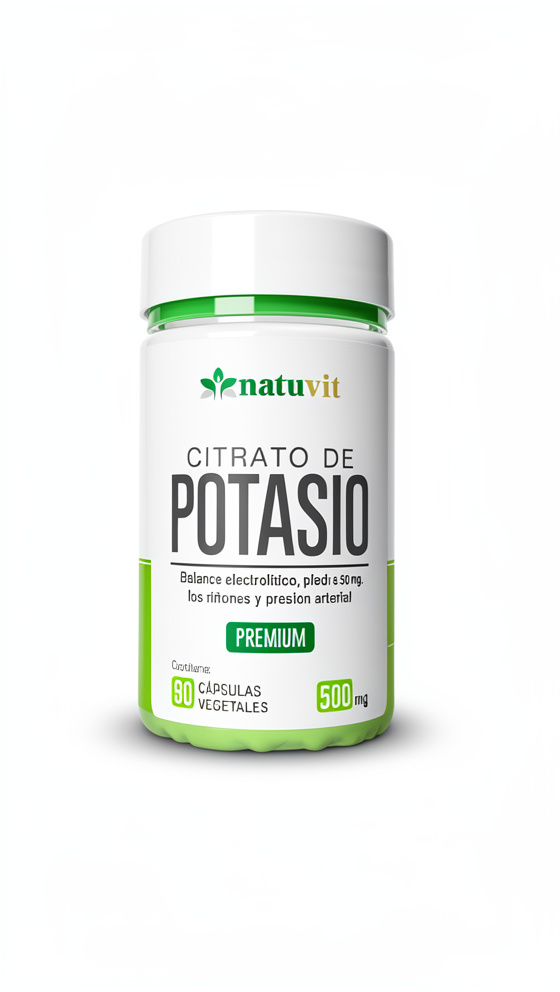 Citrato de Potasio - 90 cap. de 500 mg.