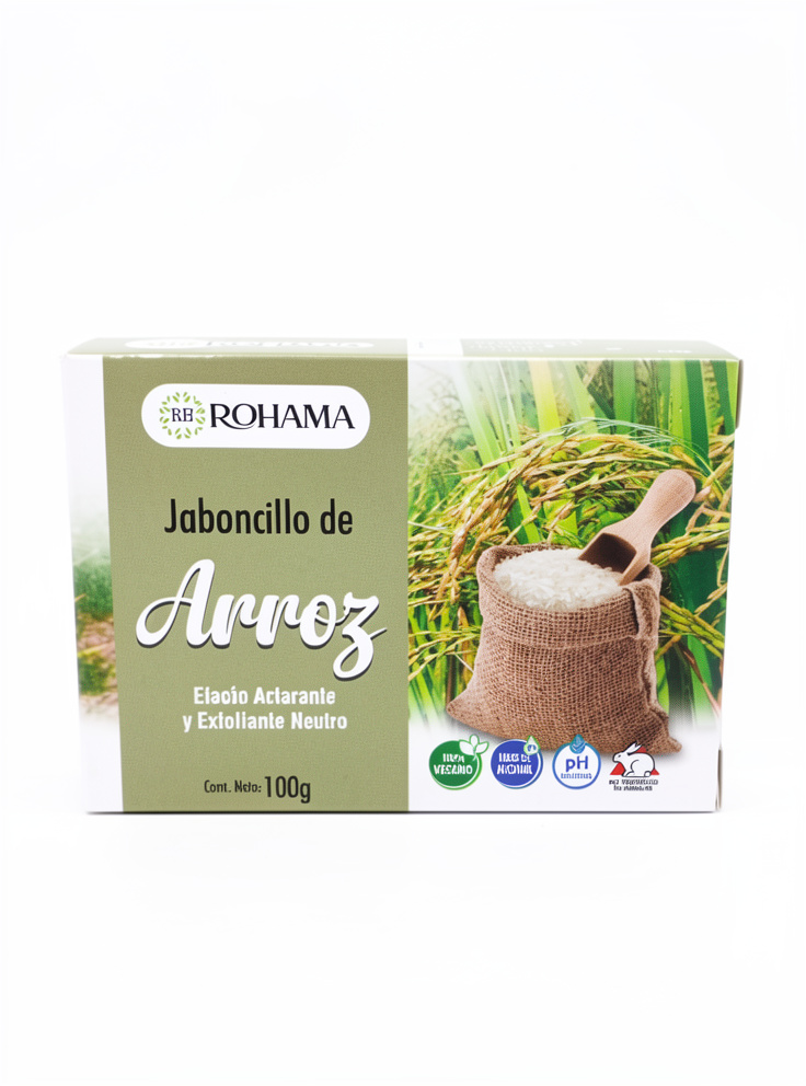 Jabón Artesanal de Arroz - Rohama