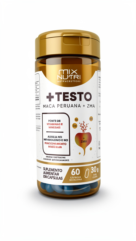 Testo + Maca Peruana + ZMA - 60 cap.