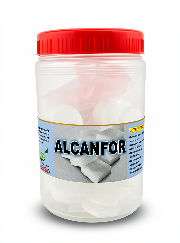 ALCANFOR - BOTE (contiene 100 uni.) Pastillas Gruesas