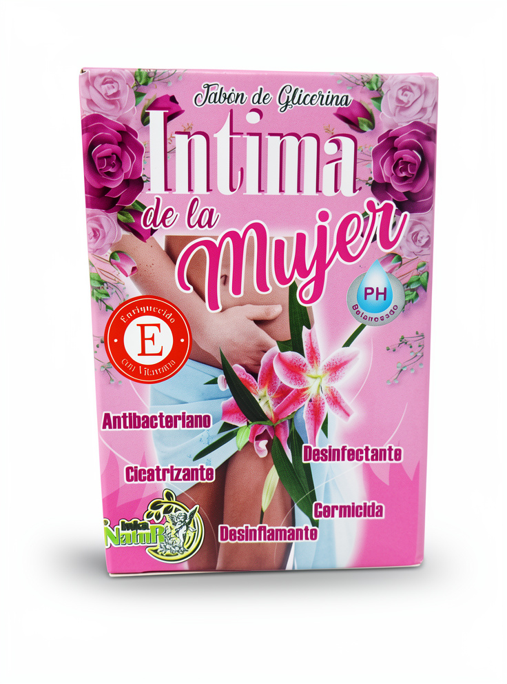 Jabón de INTIMA DE LA MUJER - Reforzado con Vitamina E - 110 gr.