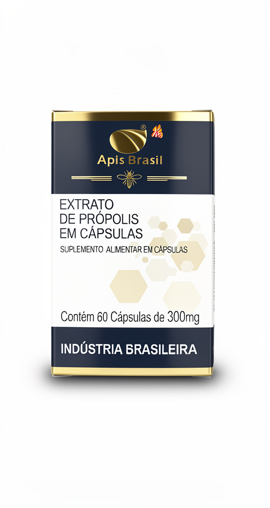 EXTRATO DE PROPOLIS EM CAPSULAS - 60 cap. 300mg.