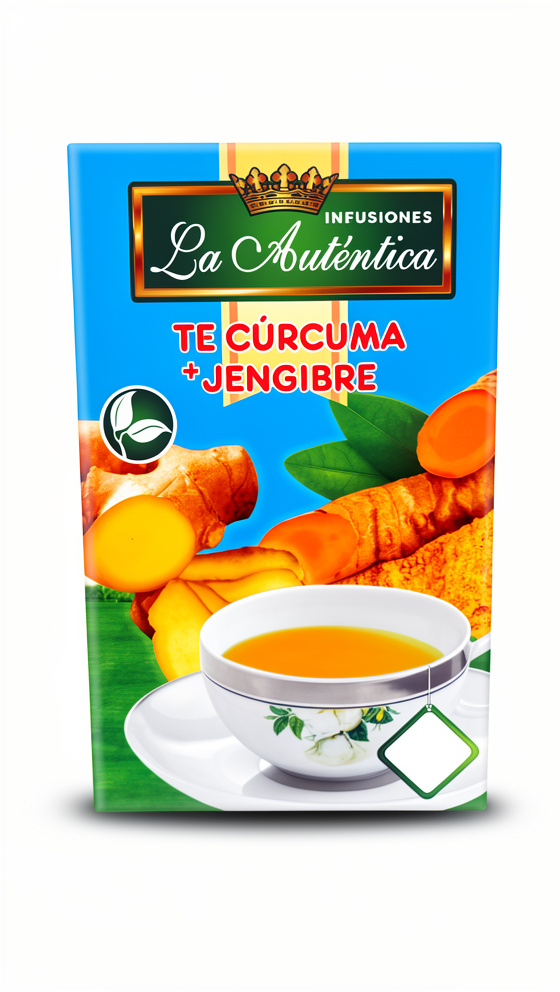 Infusión de Cúrcuma + Jengibre - 24 saq.