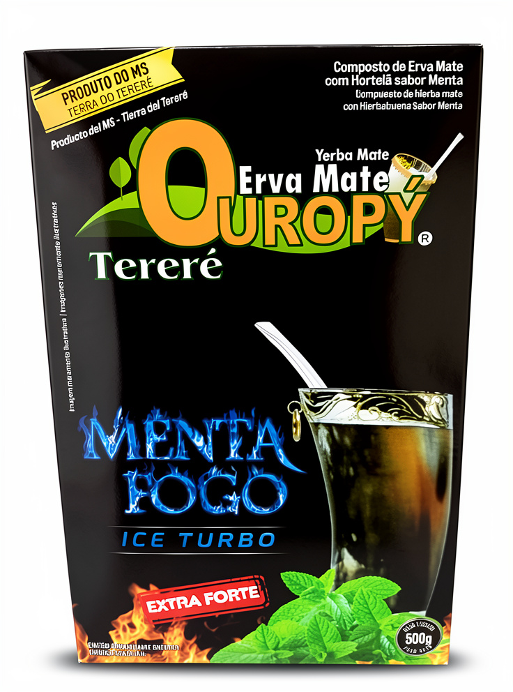 Erva Mate Ouropy - MENTA FUEGO - 500 gr.
