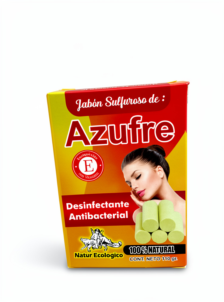 Jabón de AZUFRE + Vitamina E - 110 gr.