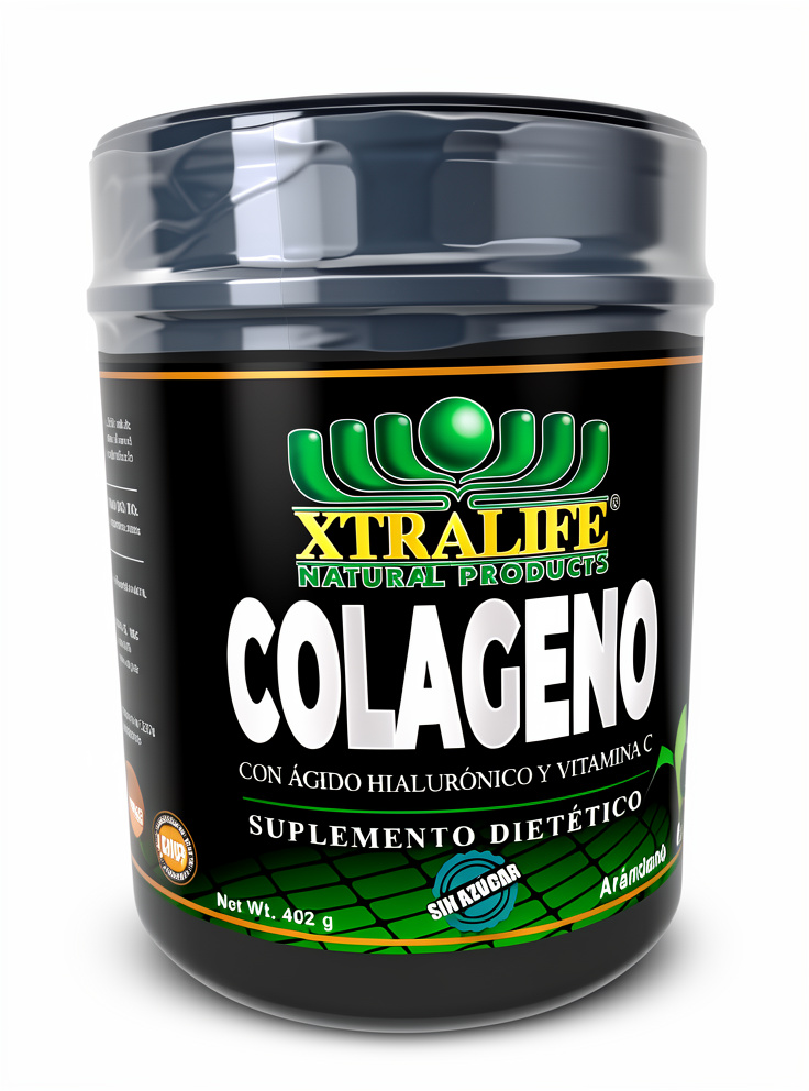 Colágeno + Acido Hialuronico y  Vitamina C -  Sabor Arandano - 402 gr.