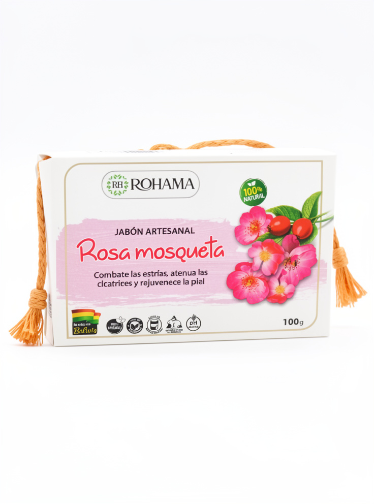 Jabón Artesanal de Rosa Mosqueta - Rohama