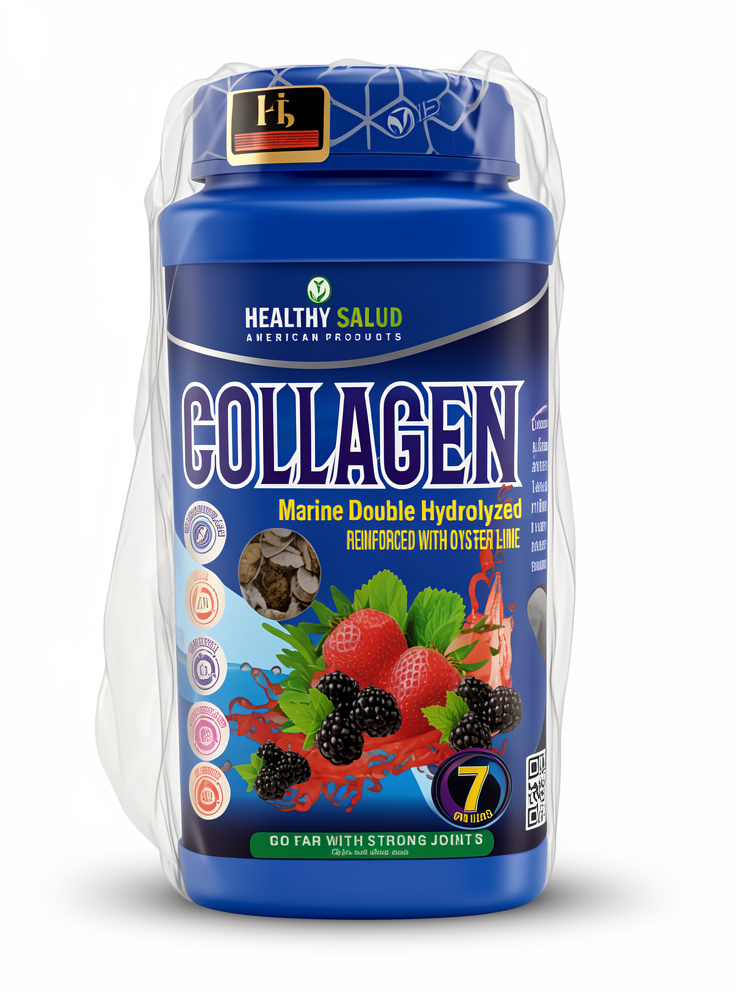 Colágeno Marino Doble hidrolizado - 2100g. Sabor Frutos rojos