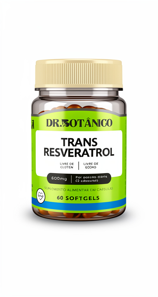 Trans Resveratrol - 60 cap. softgels de 600mg