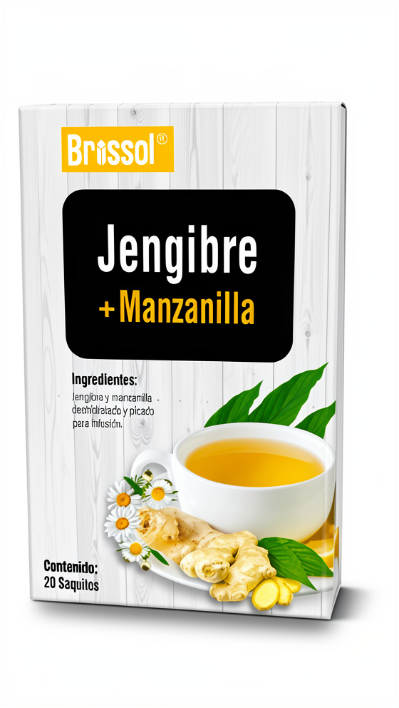 Infusión de Jengibre + Manzanilla - 20 saq.