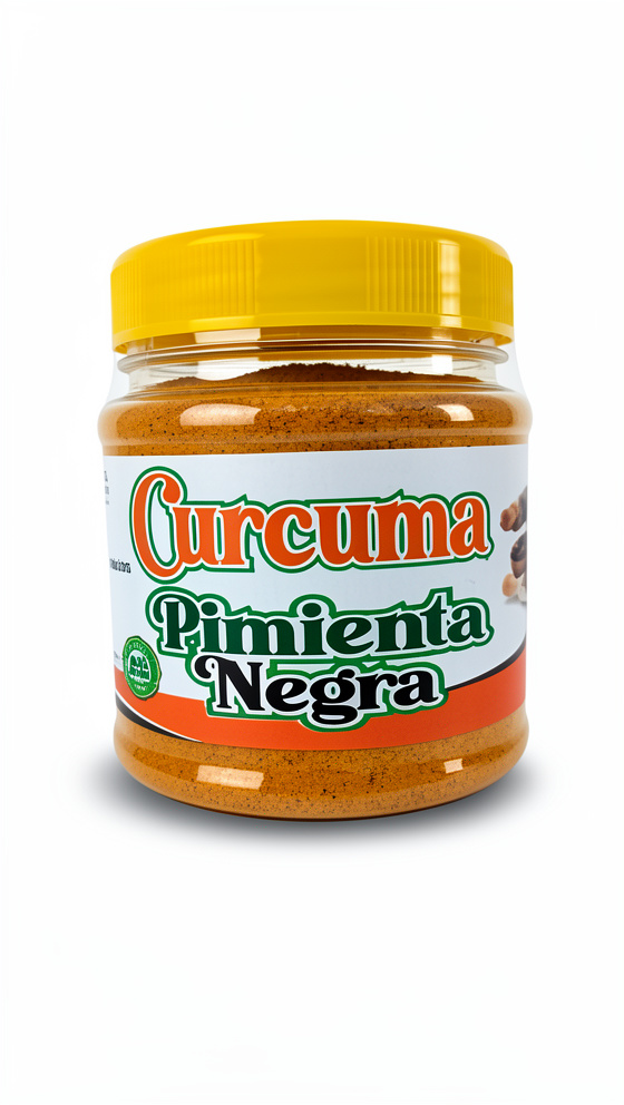 Cúrcuma y Pimienta Negra en Polvo - Bote Grande