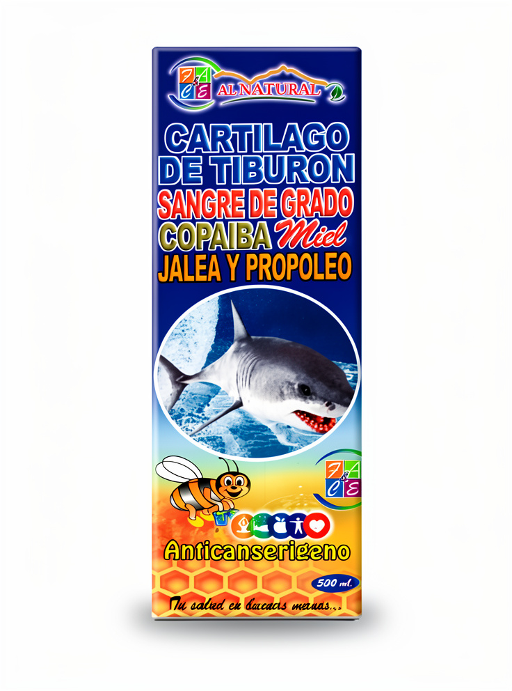 Cartilago de Tiburon + Sangre de Grado + Copaiba - 500 ml.