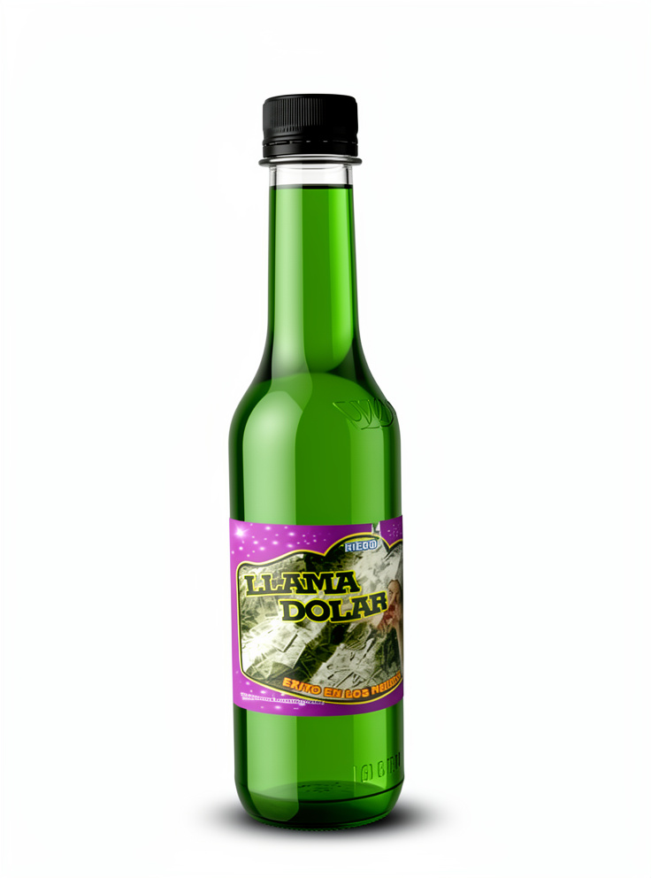 Agua de champar de 1/2 LT. Llama Dolar.