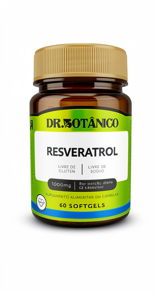 Resveratrol - 60 cap. softgels de 1000 mg.