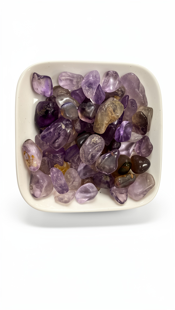 Piedras de amatista clara